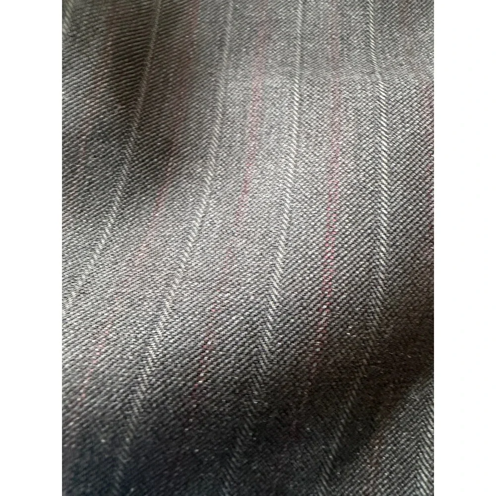 Banana Republic Men's 44L Black Pinstripe Wool Blend Sport Coat Blazer Long